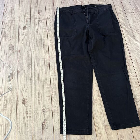 Jones New York The Chino Pants Women’s Cotton Spandex Blend Navy Blue size 10 - Picture 6 of 10